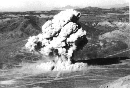 Atombombenpilz aus dem Onkeltest in Operation Jangle