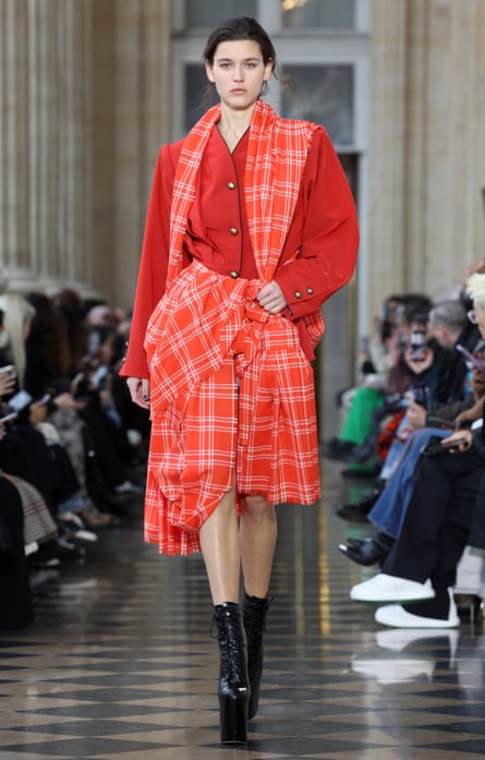 Die Show von Vivienne Westwood, Pariser Modewoche.