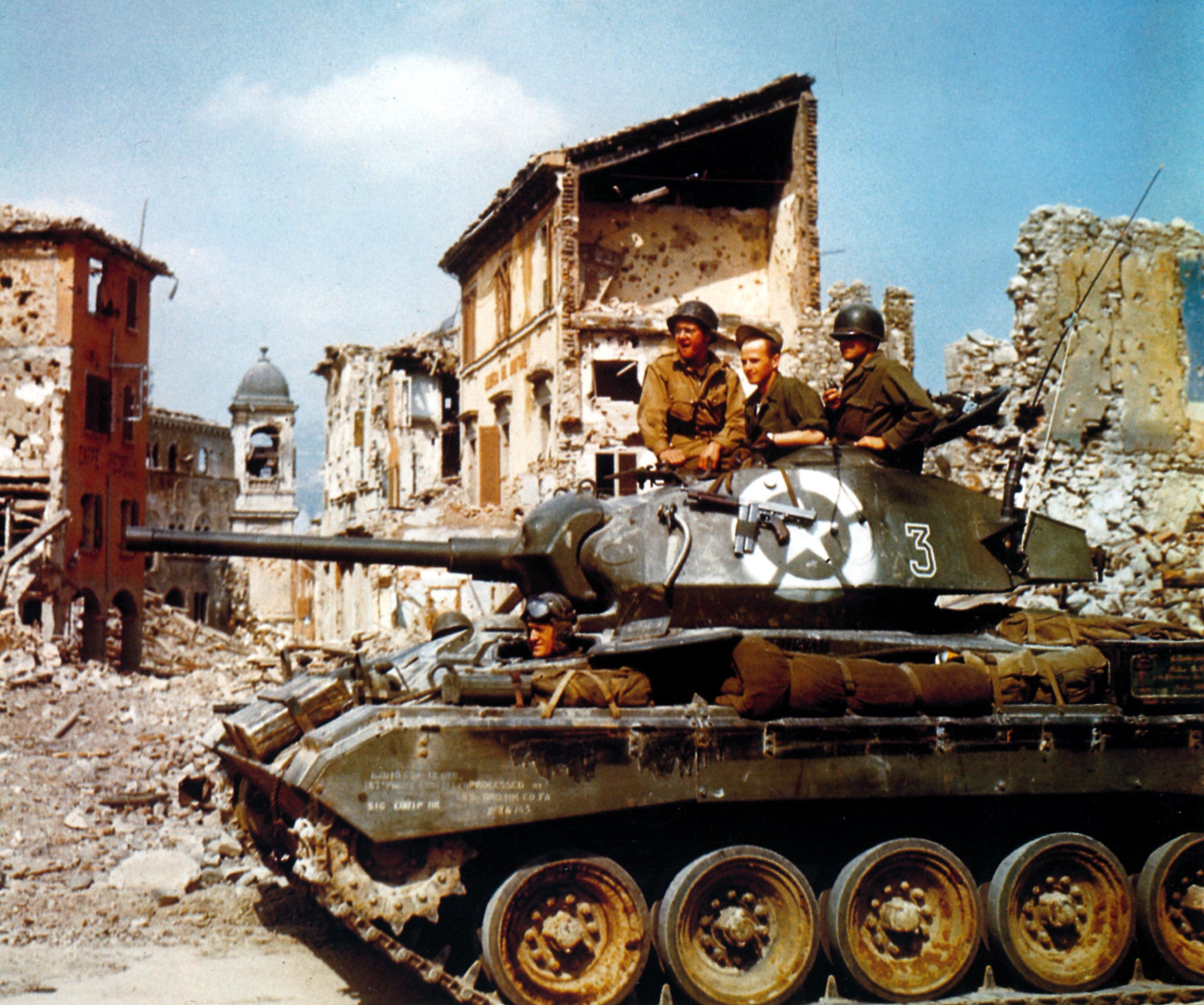 Army M24 Chaffee leichter Panzer Bologna Italien