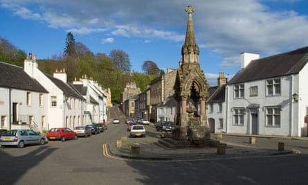 Ein viktorianischer Trinkbrunnen in Dunkeld, Perthshire