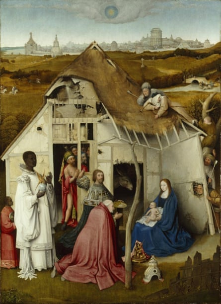 Die Anbetung der Heiligen Drei Könige, zugeschrieben Hieronymus Bosch, um 1515.