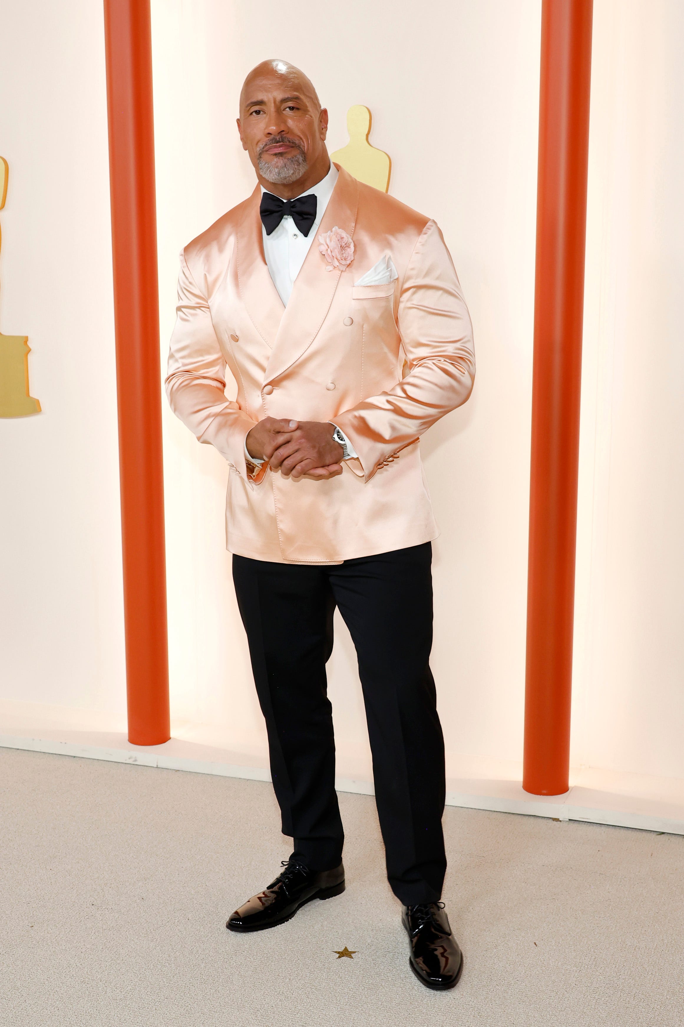 Dwayne Johnson nimmt an den Academy Awards 2023 teil.