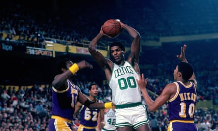 Robert Parish während seiner aktiven Zeit bei den Celtics