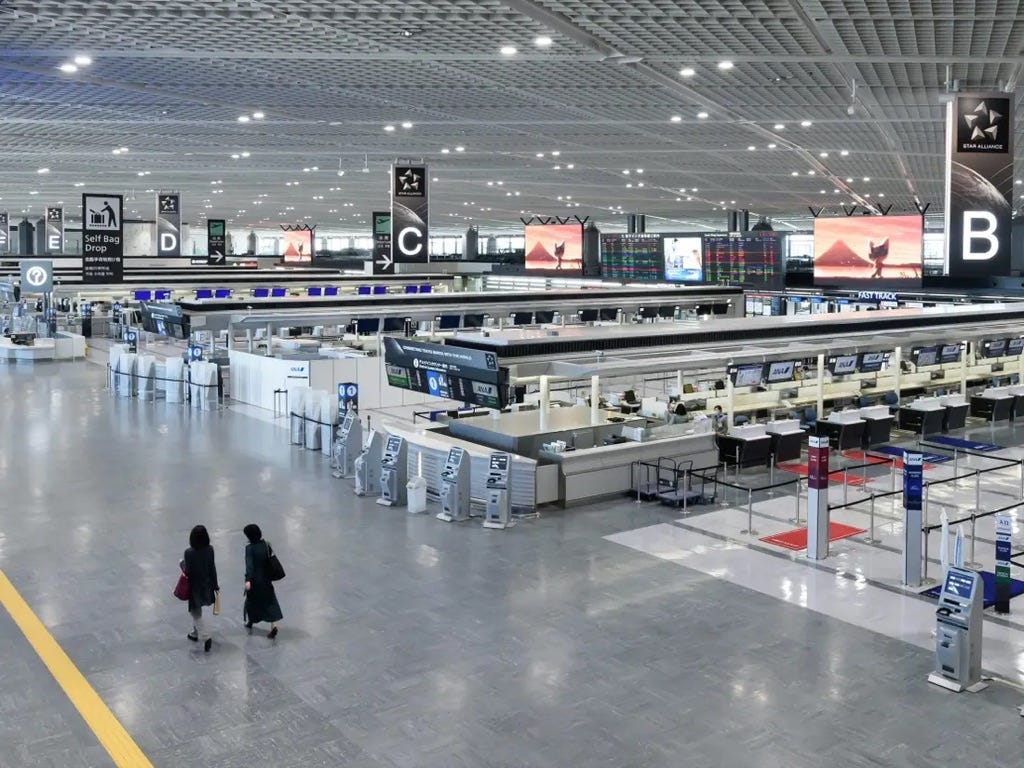Internationaler Flughafen Narita.