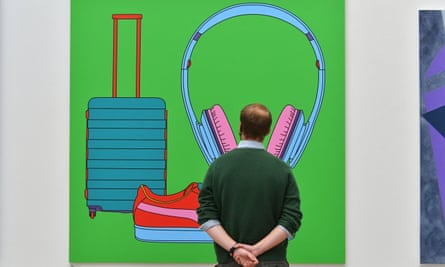 Michael Craig-Martins Untitled (With Suitcase) wird 2020 in der Royal Academy gezeigt.