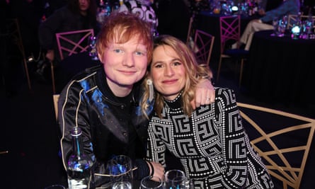 Ed Sheeran und Cherry Seaborn bei den Brit Awards 2022.