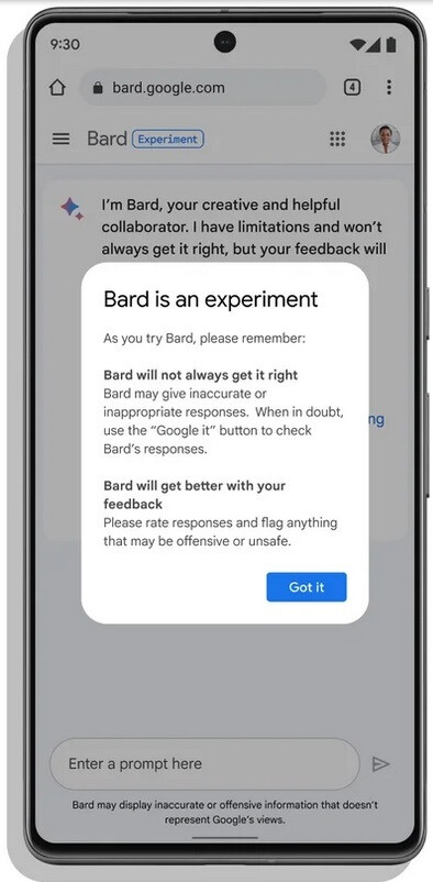 Google weist darauf hin, dass Bard ein Experiment ist – So können Sie sich auf die Warteliste für den frühen Zugriff auf Googles KI-Chatbot Bard setzen