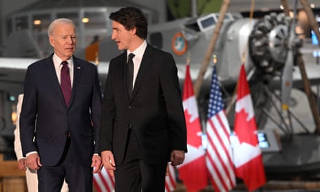 Joe Biden und Justin Trudeau bei ihrem Gipfeltreffen