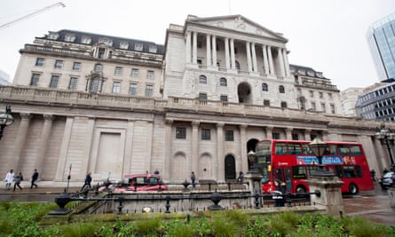 Bank of England in der Threadneedle Street in der City of London