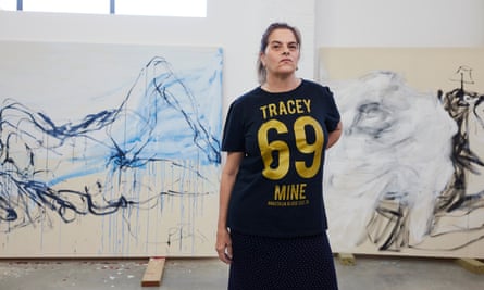 Tracey Emin in ihrem Studio.