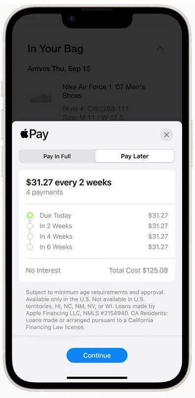 Rückzahlungspläne sind leicht verständlich – Apple Pay Later wird vorgestellt;  Kreditnehmer können Kredite bis zu 1.000 US-Dollar mit vier gleichen Zahlungen zurückzahlen