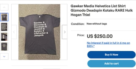 Ein Gawker-T-Shirt.