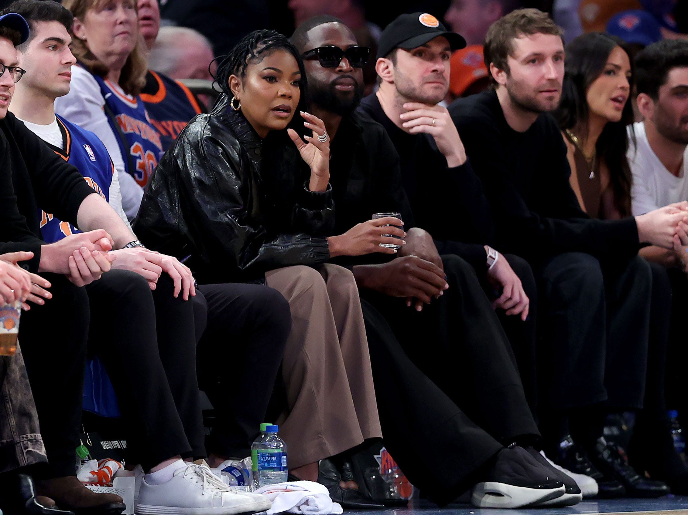 Gabrielle Union und Dwyane Wade besuchen das erste Spiel der Eastern Conference Semifinals zwischen den New York Knicks und den Miami Heat im Madison Square Garden.