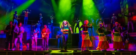 Aufstehen aufstehen!  Das Bob Marley Musical im Lyric Theatre, London, im Jahr 2021.