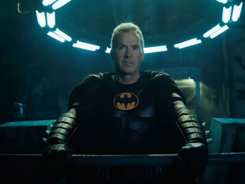 Michael Keaton als Batman in „The Flash“.