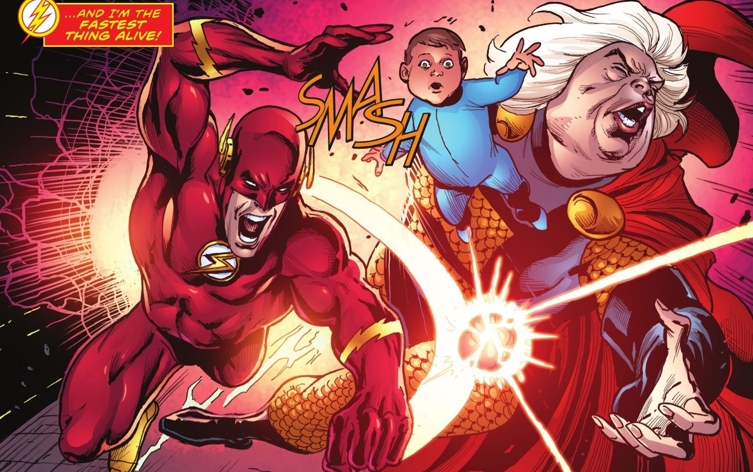 Flash schlägt Granny Goodness DC