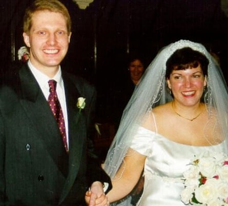 Hochzeit von Peter und Danielle im Jahr 1998.