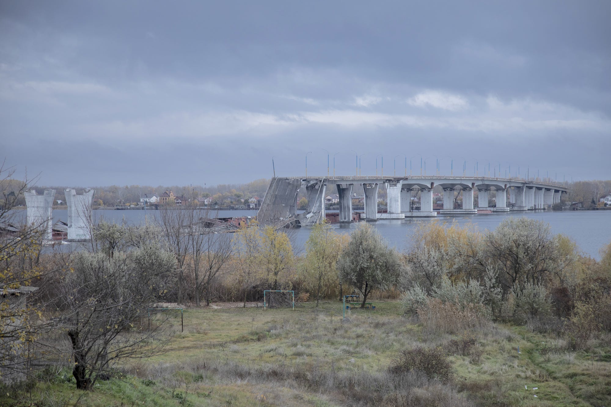 Antonovskiy-Brücke Cherson Ukraine
