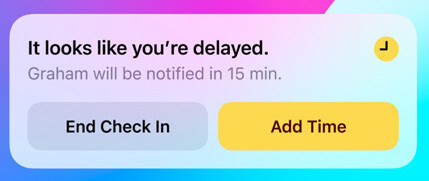 Eine Check-in-Aufforderung für den Benutzer vor der Benachrichtigung der anderen Partei – iOS 17: Neue Check-in-Funktion ist wie „Schick mir eine SMS, wenn du nach Hause kommst“  auf Steroiden