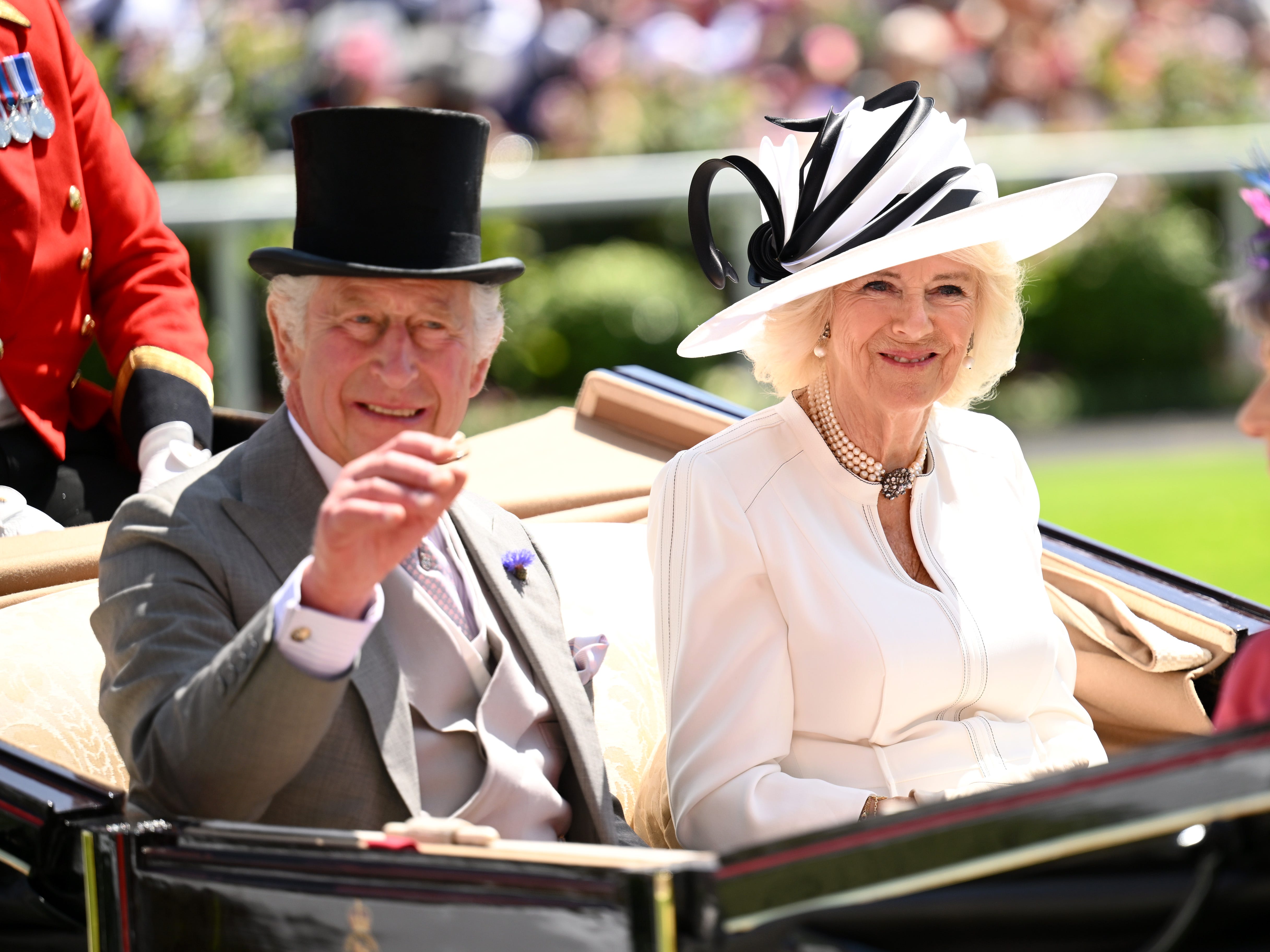 König Charles III. und Königin Camilla nehmen am vierten Tag von Royal Ascot 2023 teil