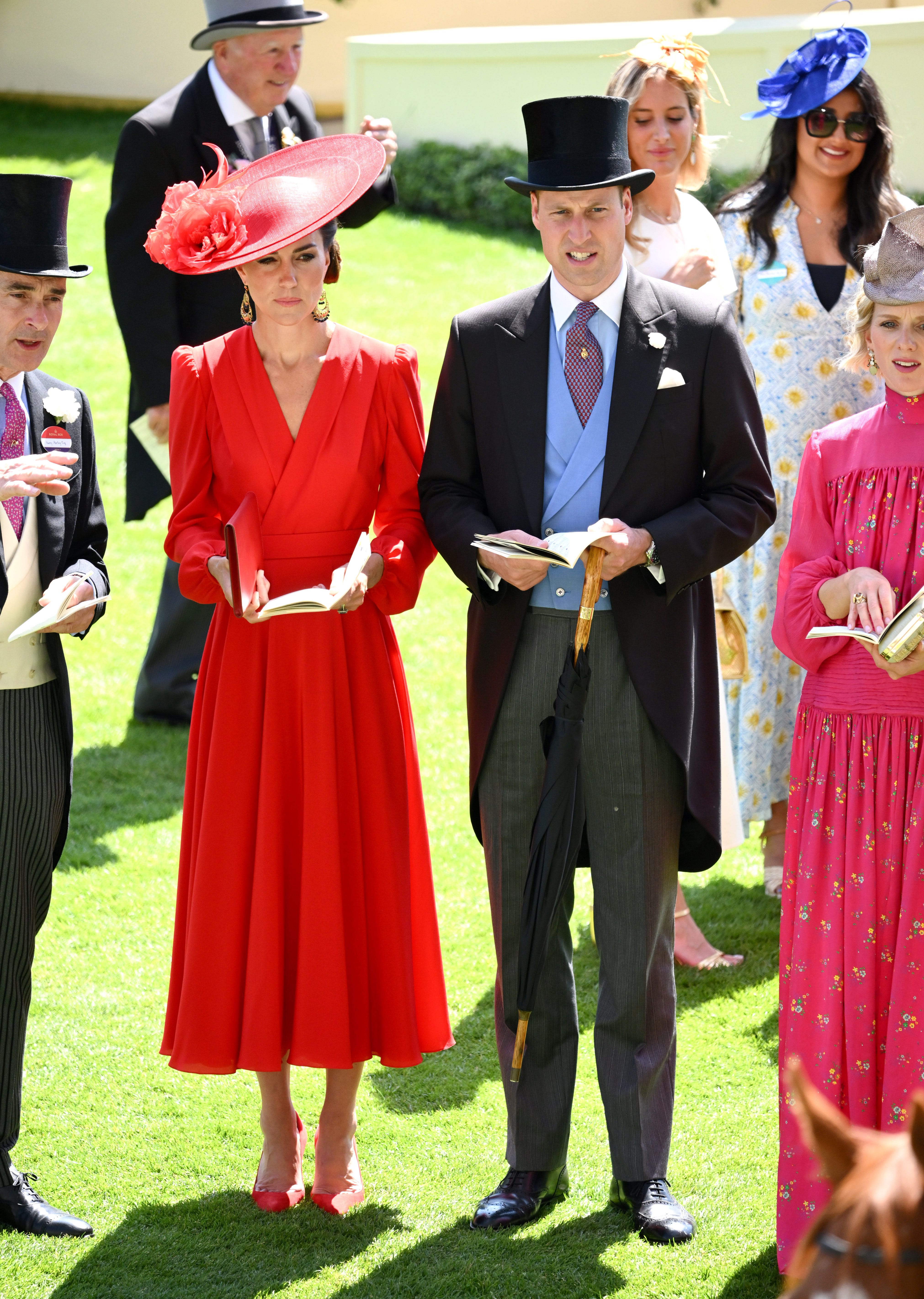 Prinz William, Prinz von Wales, und Catherine, Prinzessin von Wales, nehmen am vierten Tag von Royal Ascot 2023 teil