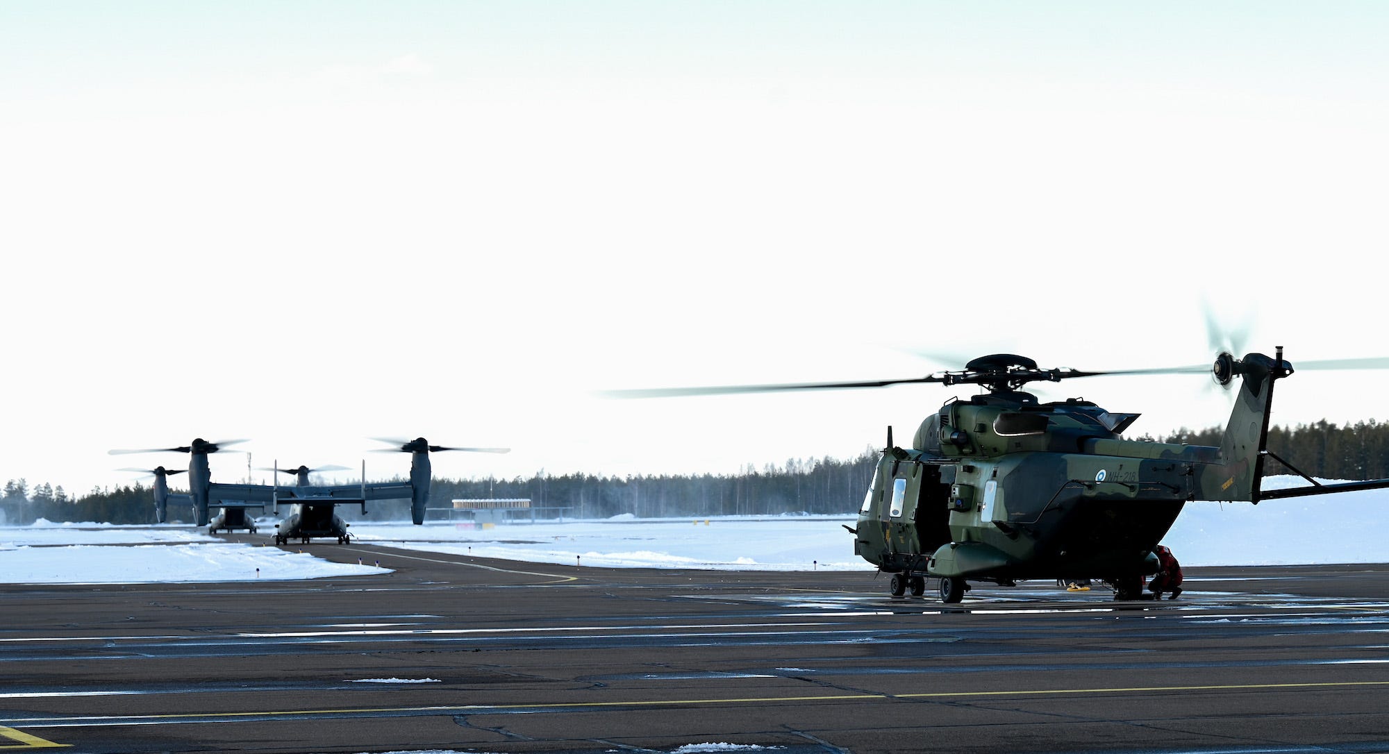 Air Force CV-22B Osprey Finland NH90 Hubschrauber Utti Jaeger Regiment