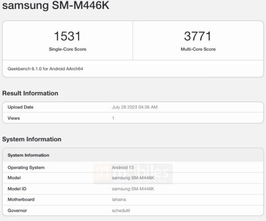 Das Samsung Galaxy M44 taucht auf Geekbench mit dem Snapdragon 888 SoC unter der Haube auf – der Chipsatz, den Samsung für den Antrieb des Galaxy M44 ausgewählt hat, ist eine große Überraschung