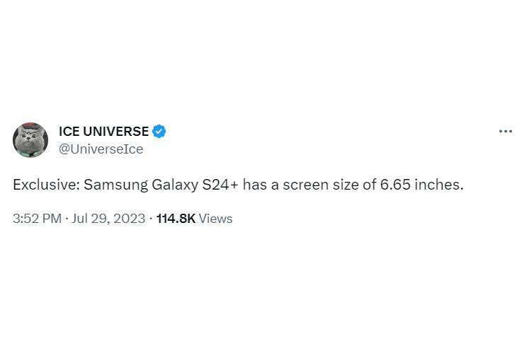 Leaker enthüllt die Änderung, die Samsung am Bildschirm des Galaxy S24+ vornehmen wird