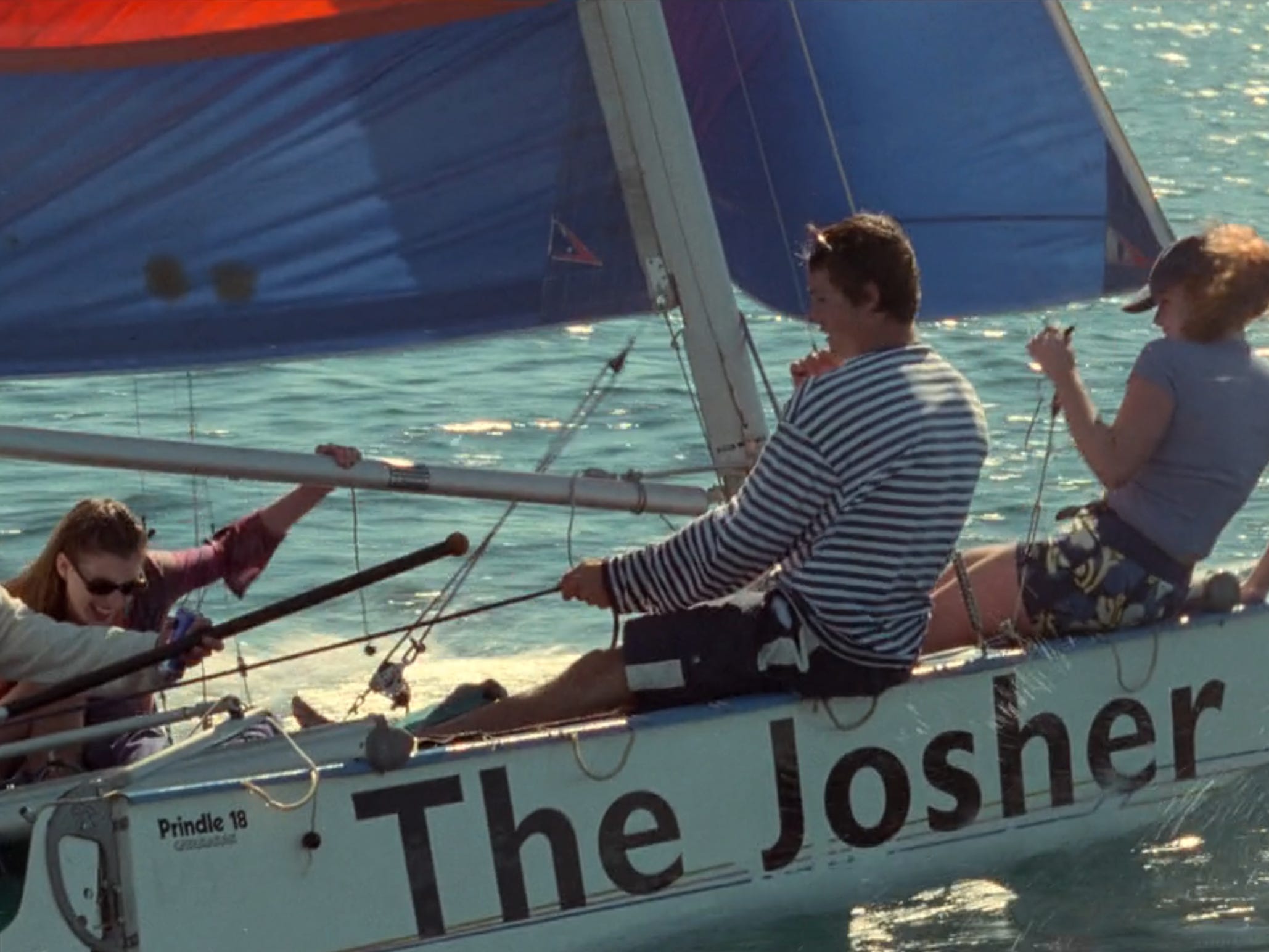 Szene auf Joshs Boot während der Strandparty in Princess Diaries