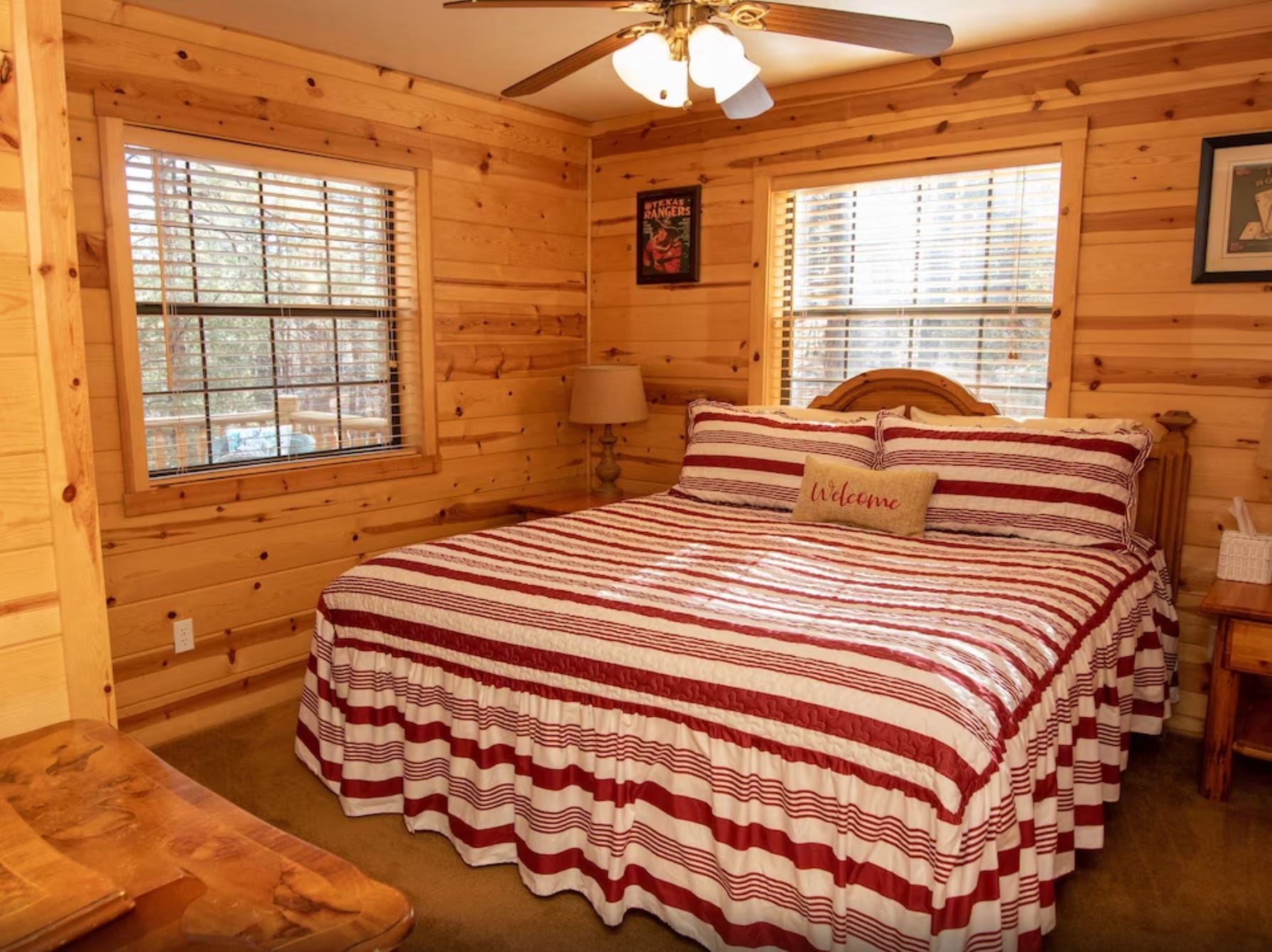 Schlafzimmer von Wendi Courtneys Gästehaus auf Airbnb