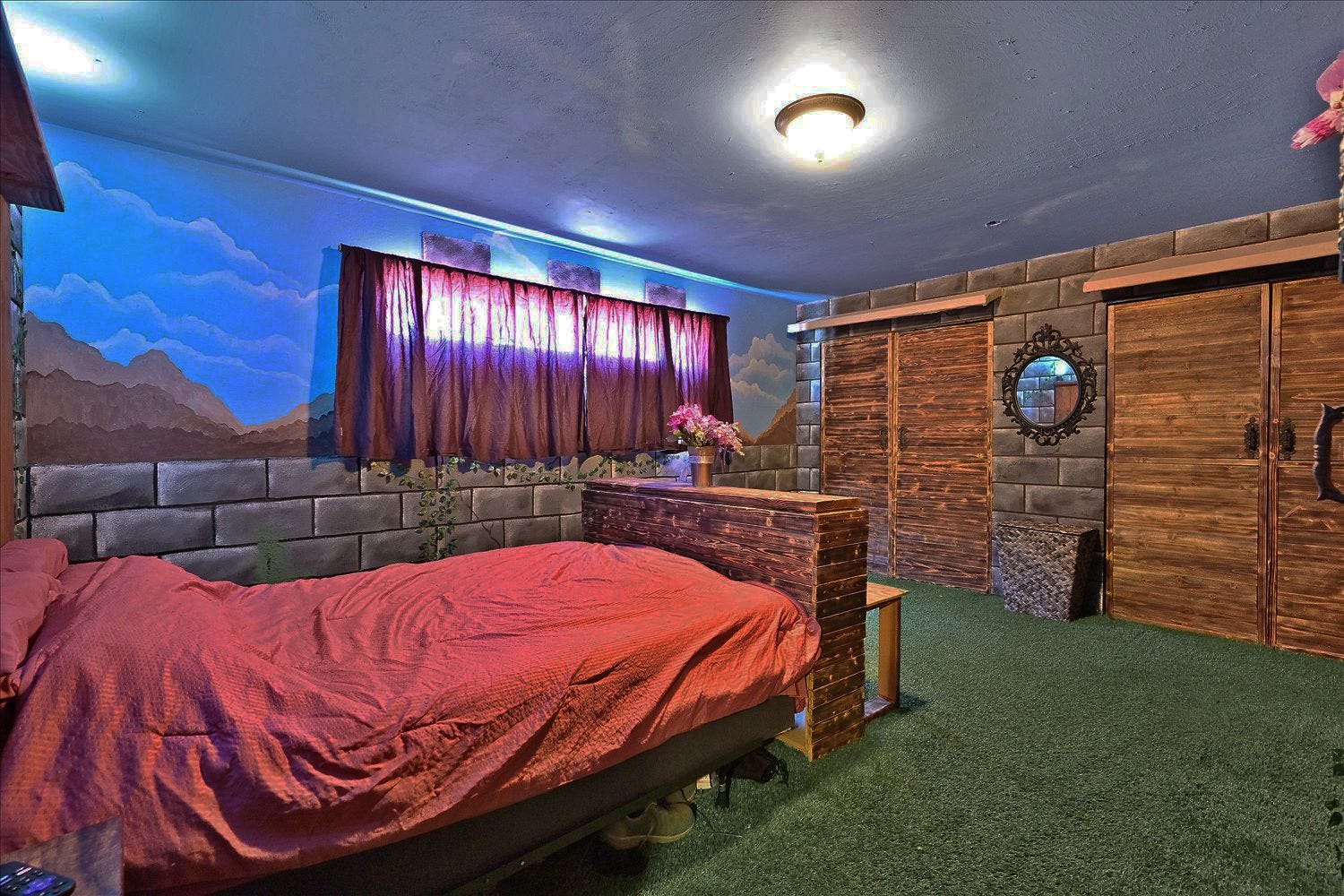 Schlafzimmer im Piratenschiffhaus.