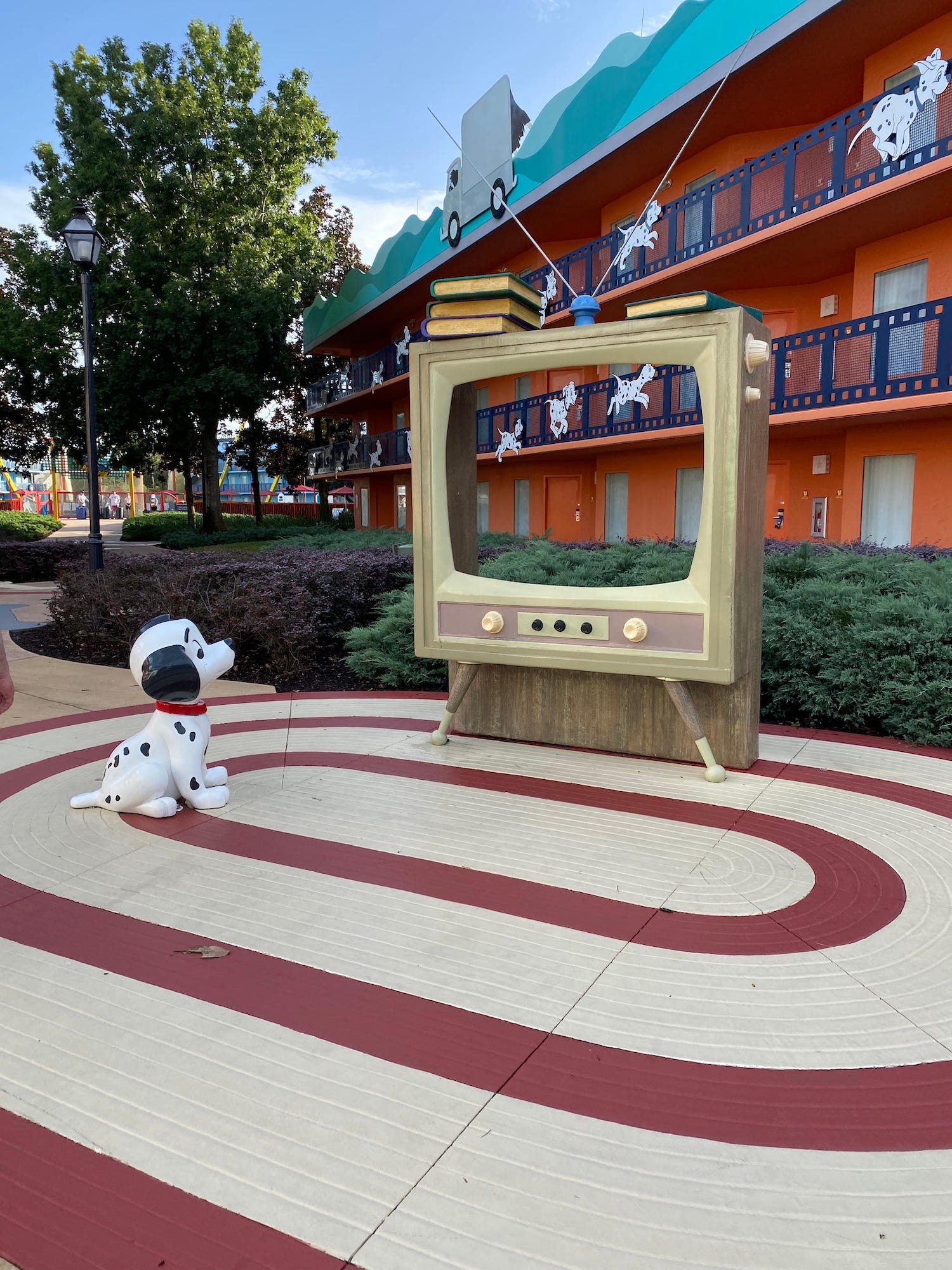 Der Bereich „101 Dalmatiner“ von Disneys All-Star Movies Resort.