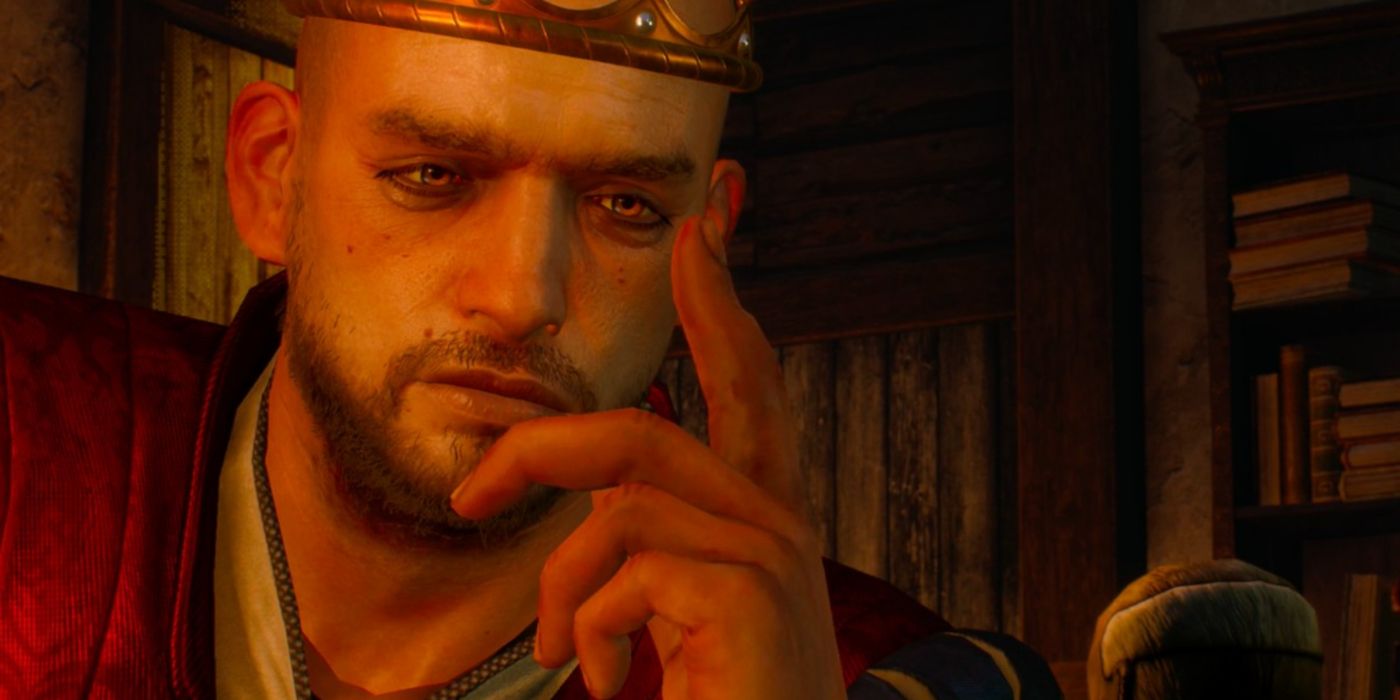 König Radovid V. trägt seine Krone in The Witcher 3: Wild Hunt.