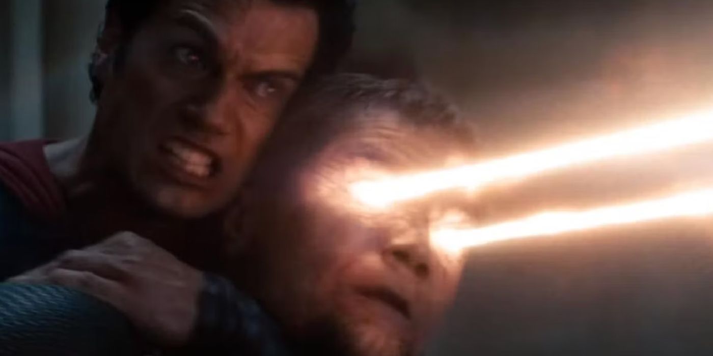 Superman tötet Zod in Man of Steel.
