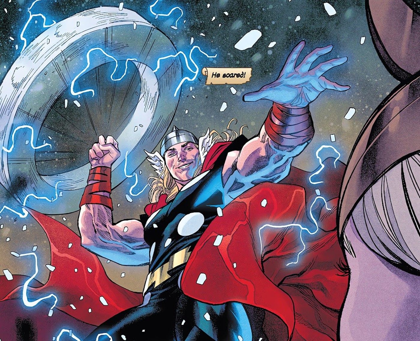 Thor Hammer Mjölnir fliegen
