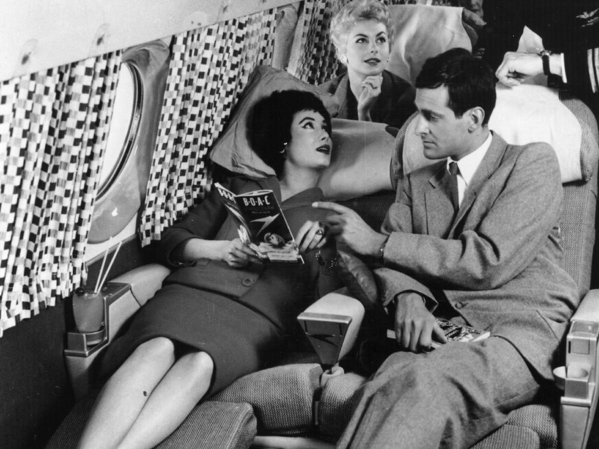 Flugzeugreise 1950