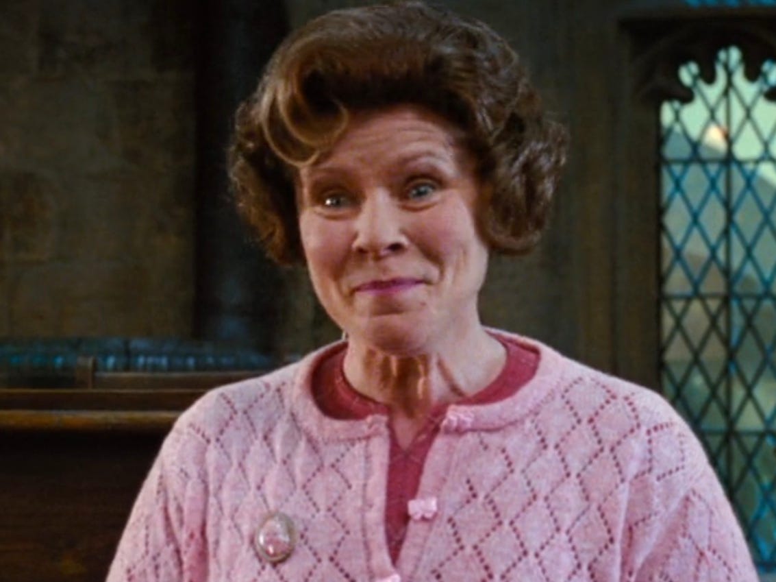 Imelda Staunton in „Harry Potter und der Orden des Phönix“.