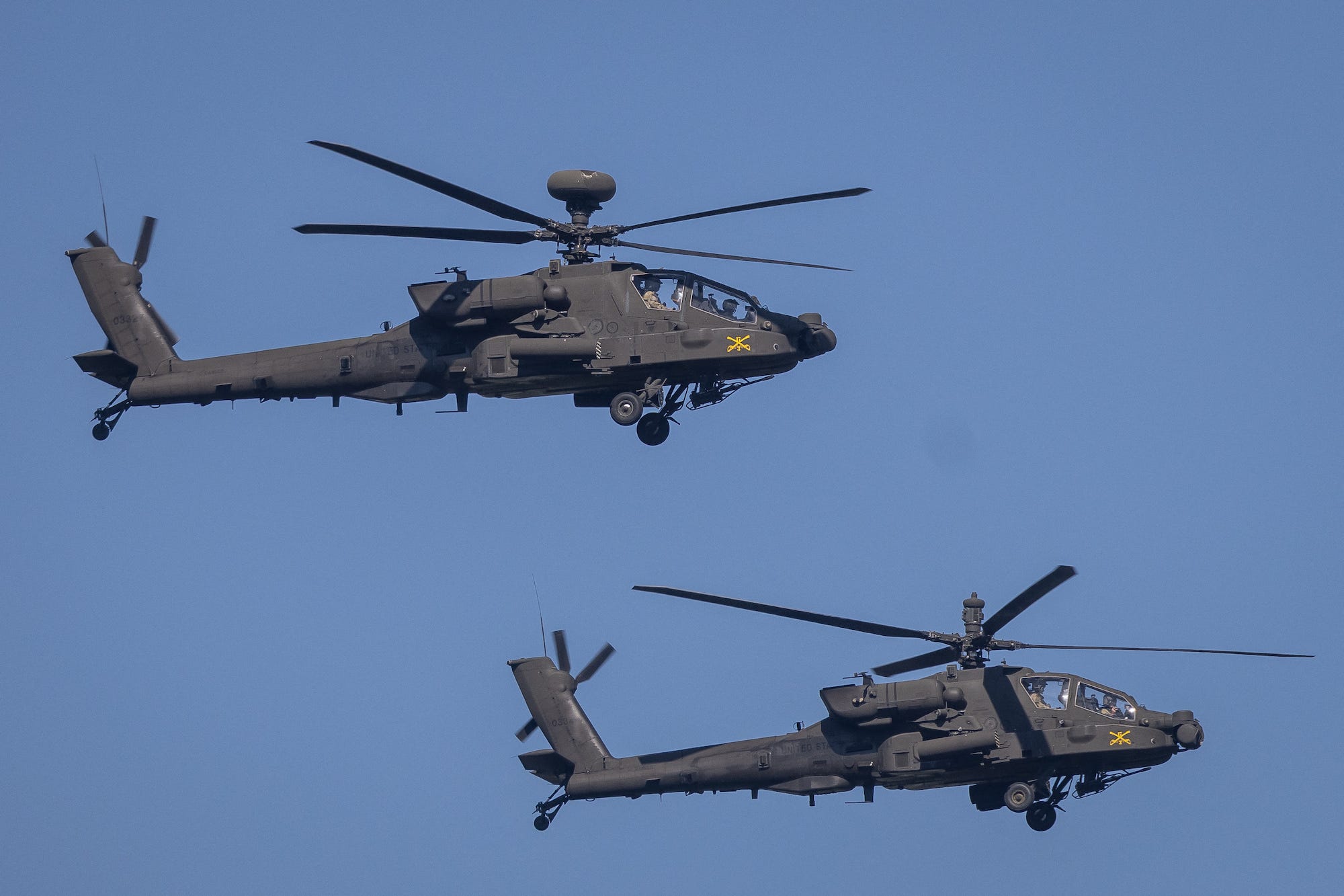 AH-64 Apache-Hubschrauber der polnischen Armee