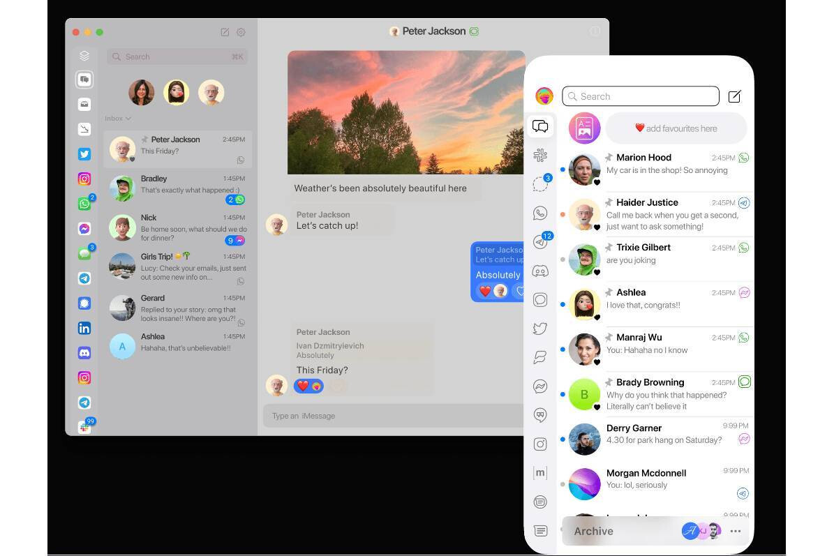 Benutzeroberfläche von Beeper – Mit dieser Chat-App können Android-Benutzer möglicherweise iMessage erhalten, wenn Apple nicht in die Quere kommt