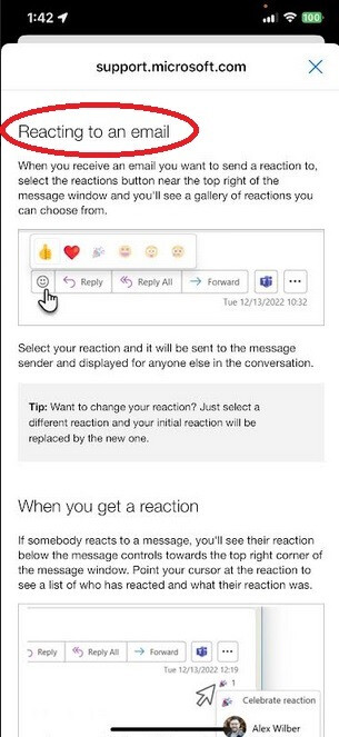 Berichten zufolge wird die Emoji-Reaktion für Gmail der hier gezeigten Outlook-Funktion ähneln – Versteckter Code verrät, dass Emoji-Reaktionen bei Gmail eingehen