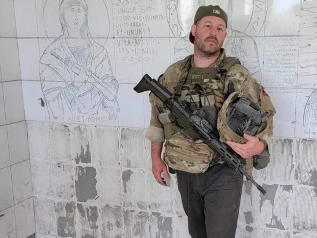 Der Veteran der US-Armee, Andrew Webber, meldete sich im Mai 2023 bei den ukrainischen Streitkräften.