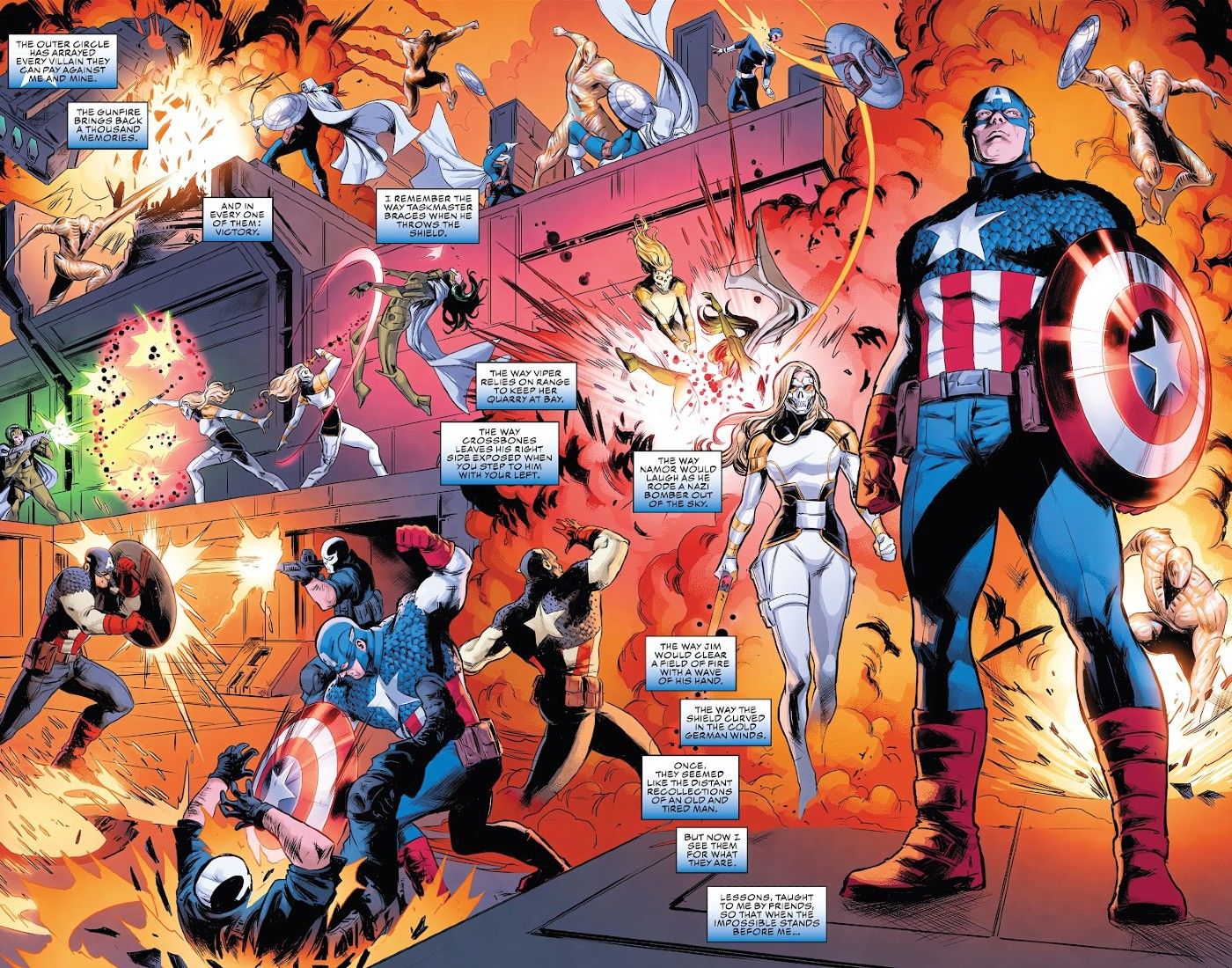 Captain America und seine Freunde kämpfen gegen den Outer Circle