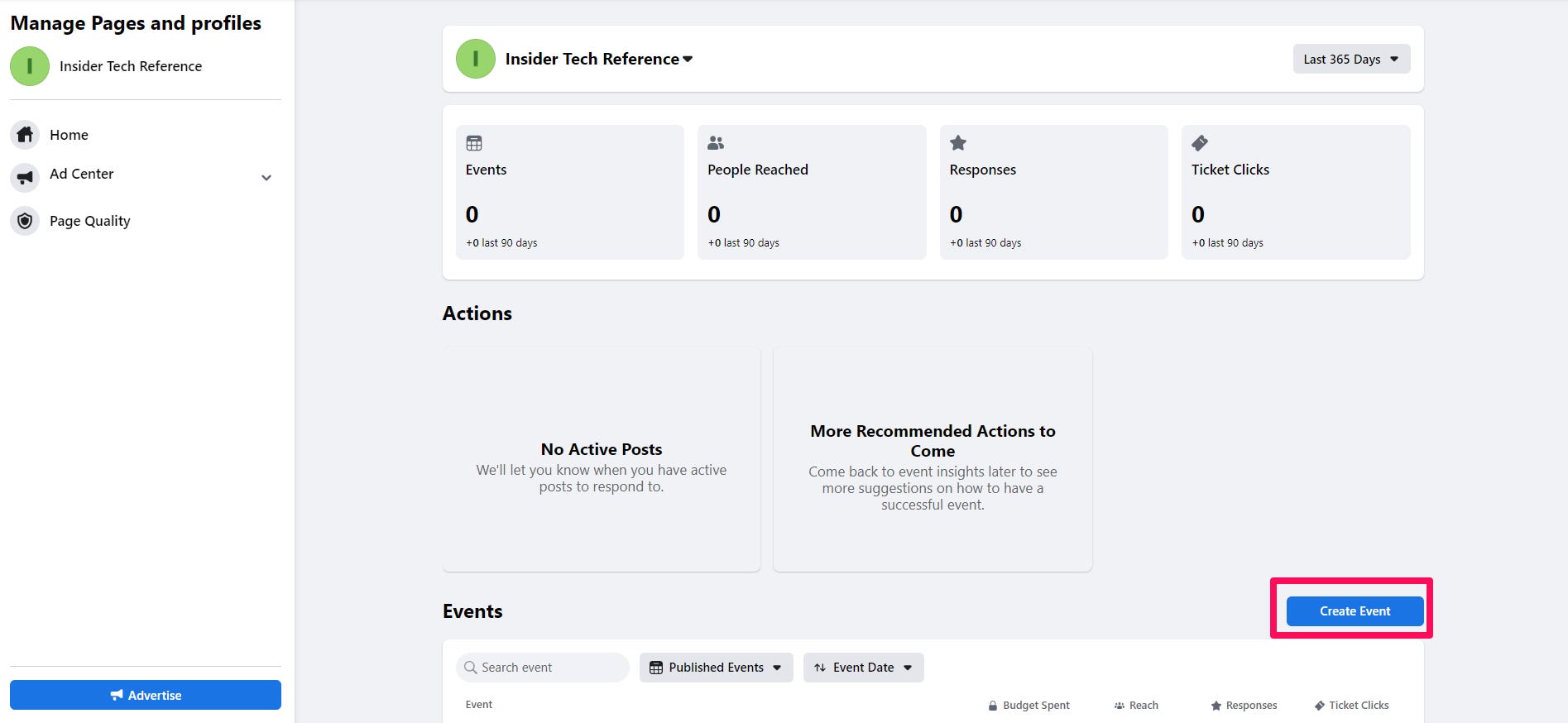 Der Facebook-Screenshot zeigt, wie man ein Event auf Facebook Business erstellt