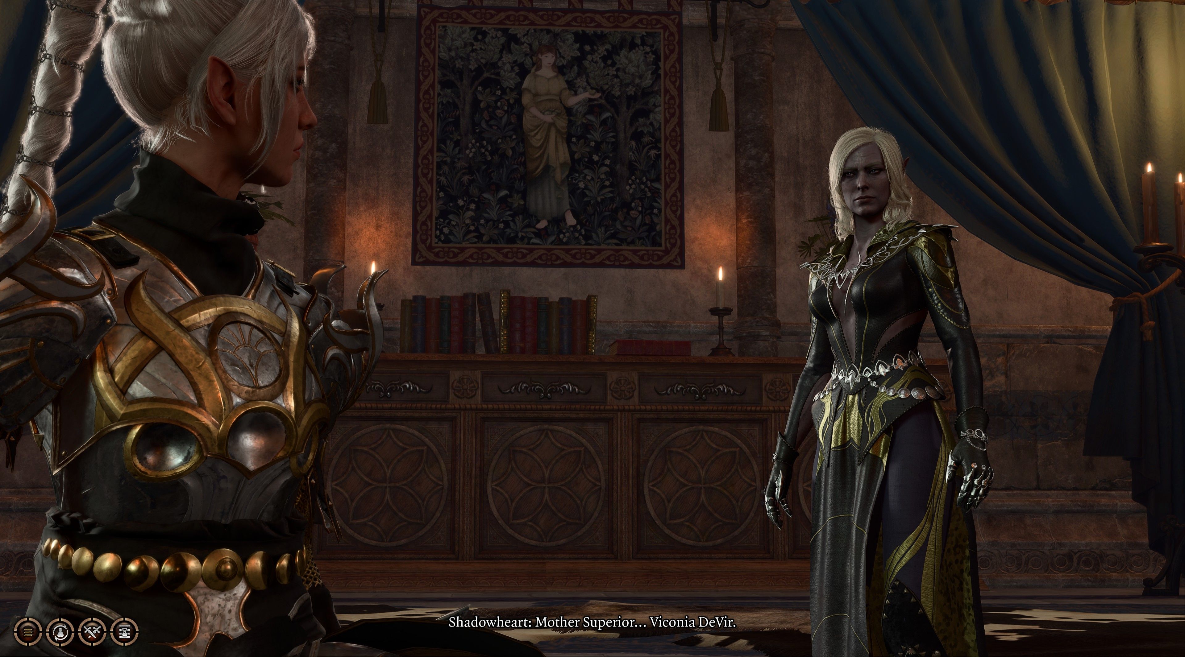 Baldur's Gate 3 Shadowheart konfrontiert Viconia deVir in House Of Grief