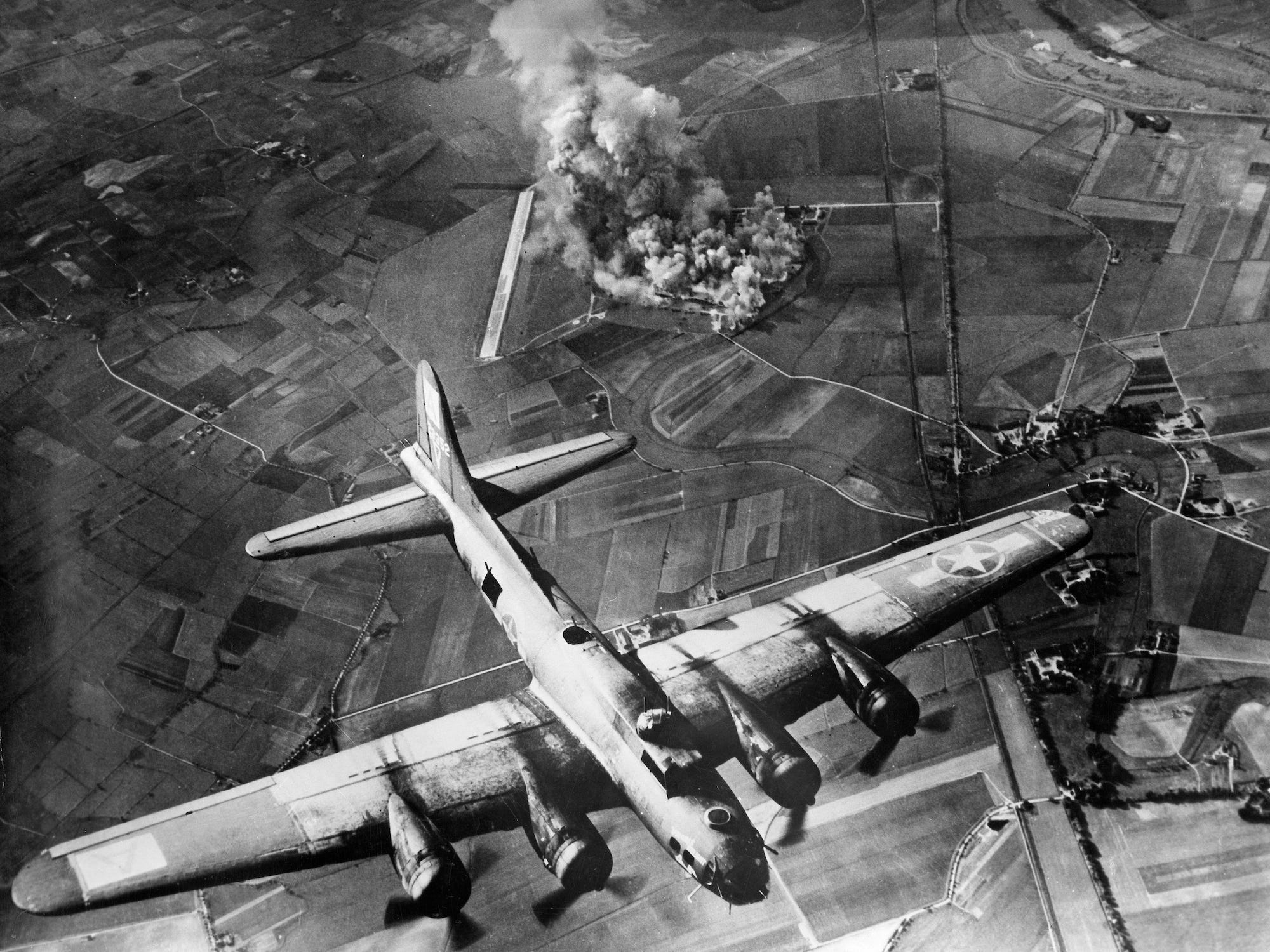 B-17-Bomber über Deutschland im Zweiten Weltkrieg