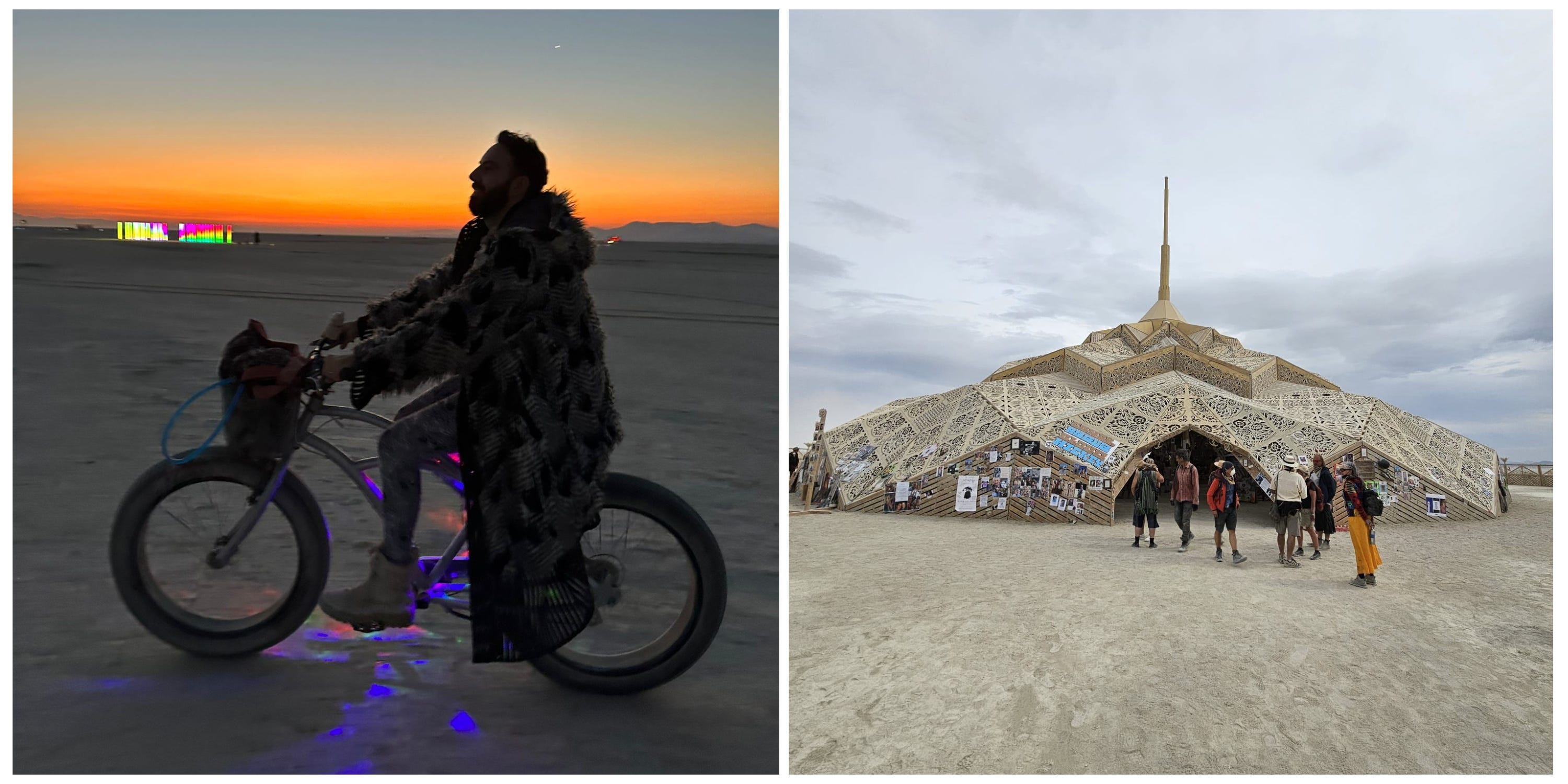 Dan Murray-Serter sagte, er habe nach dem Festival 14 Stunden gebraucht, um von seinem Campingplatz zum Eingangstor des Burning Man zu gelangen.