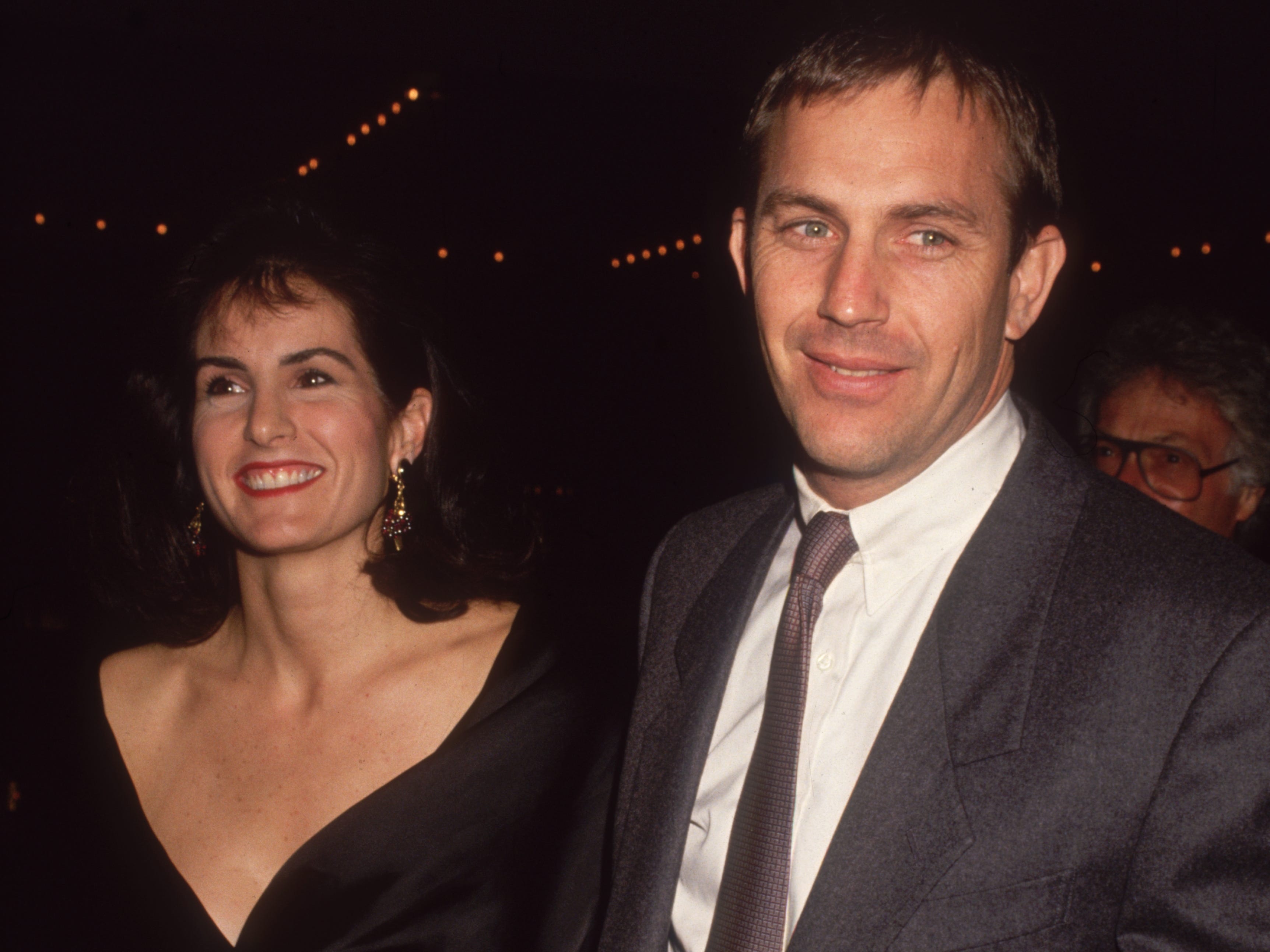 Kevin Costner und seine Frau Cindy Silva im Jahr 1992, zwei Jahre vor ihrer Scheidung.