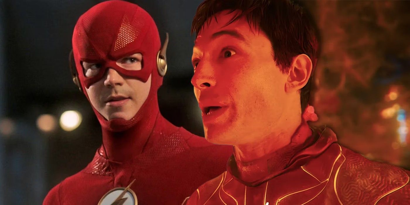 Ezra Miller und Grant Gustin als The Flash
