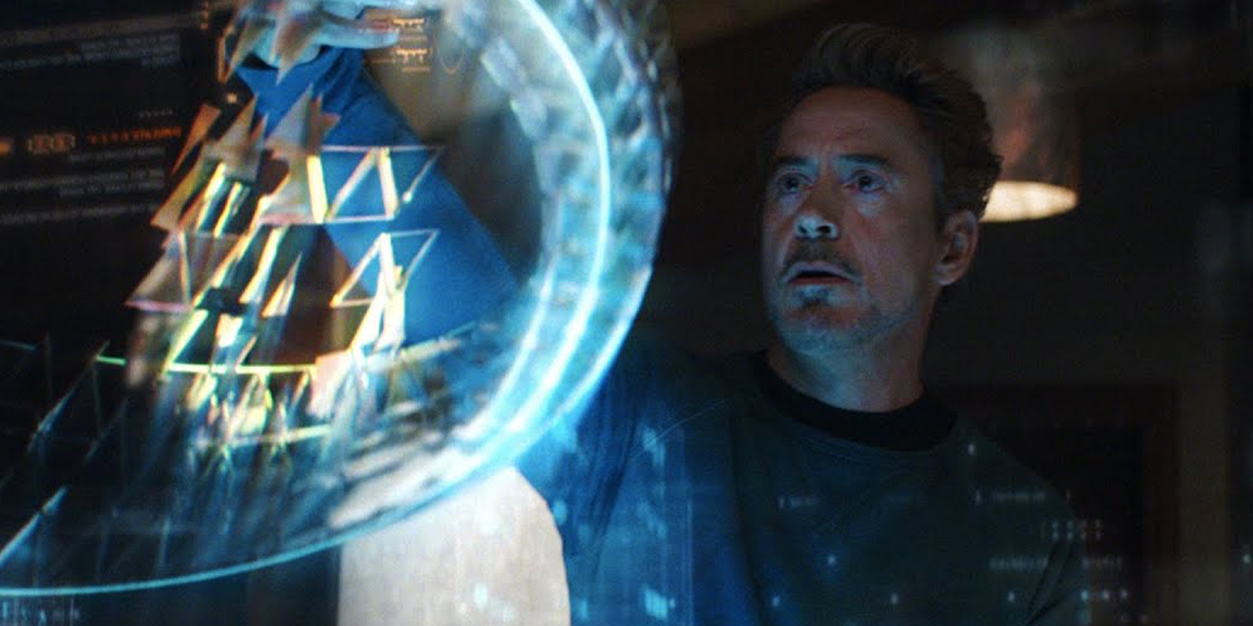 Tony Stark entdeckt Zeitreisen im Endspiel von „Avengers“.