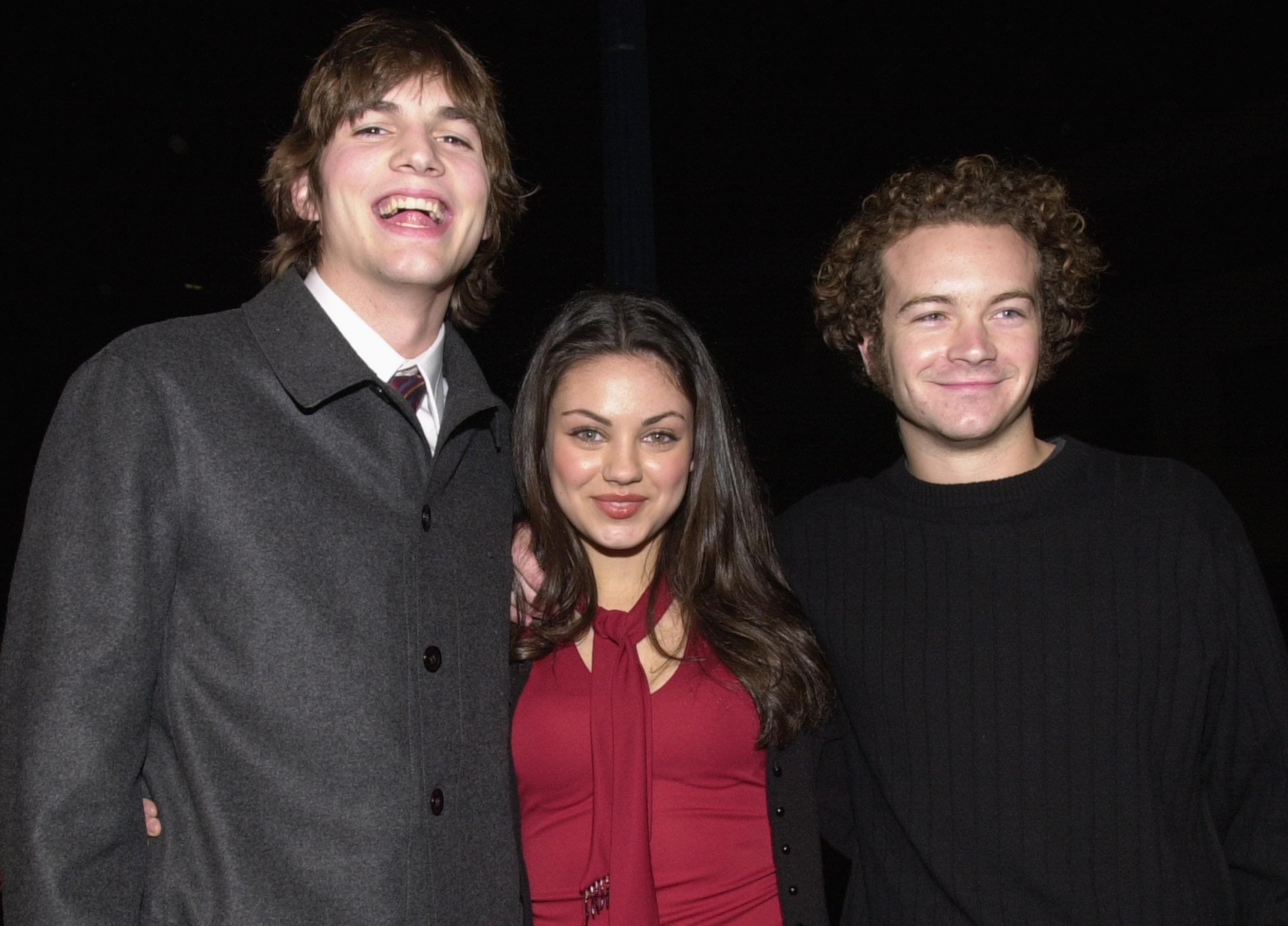 Ashton Kutcher, Mila Kunis und Danny Masterson im Jahr 2000.